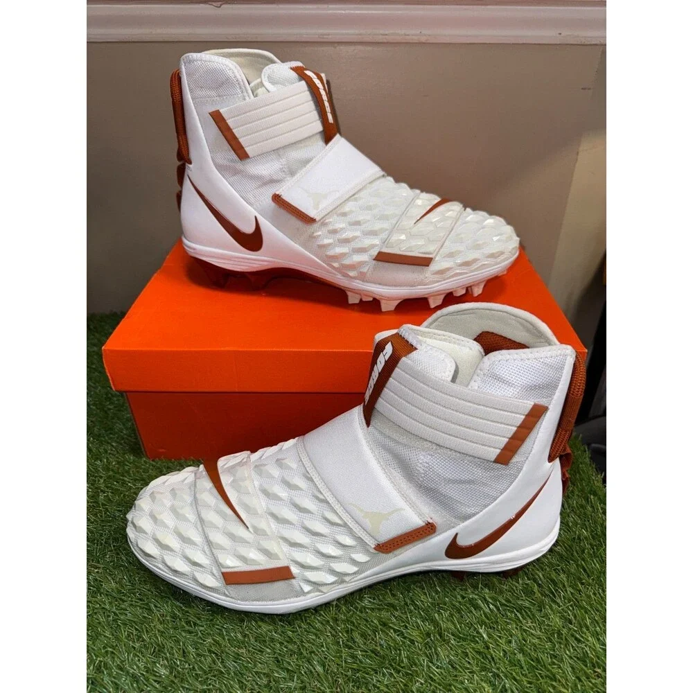 Nike Force Savage Elite 2 SMU PE Texas Longhorns Football Cleats 13.5 CI9868-101